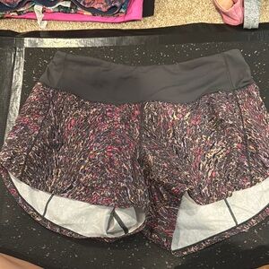 lululemon athletica Multicolor Patterned Athletic Shorts